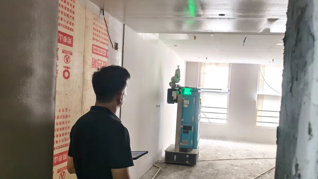 狹小空間里精準作業(yè) 蔚建噴涂機器人圓滿完成南京智鑫慧谷人才公寓項目(圖3)